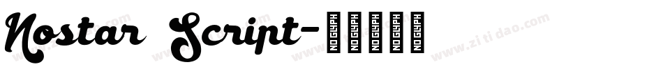 Nostar Script字体转换
